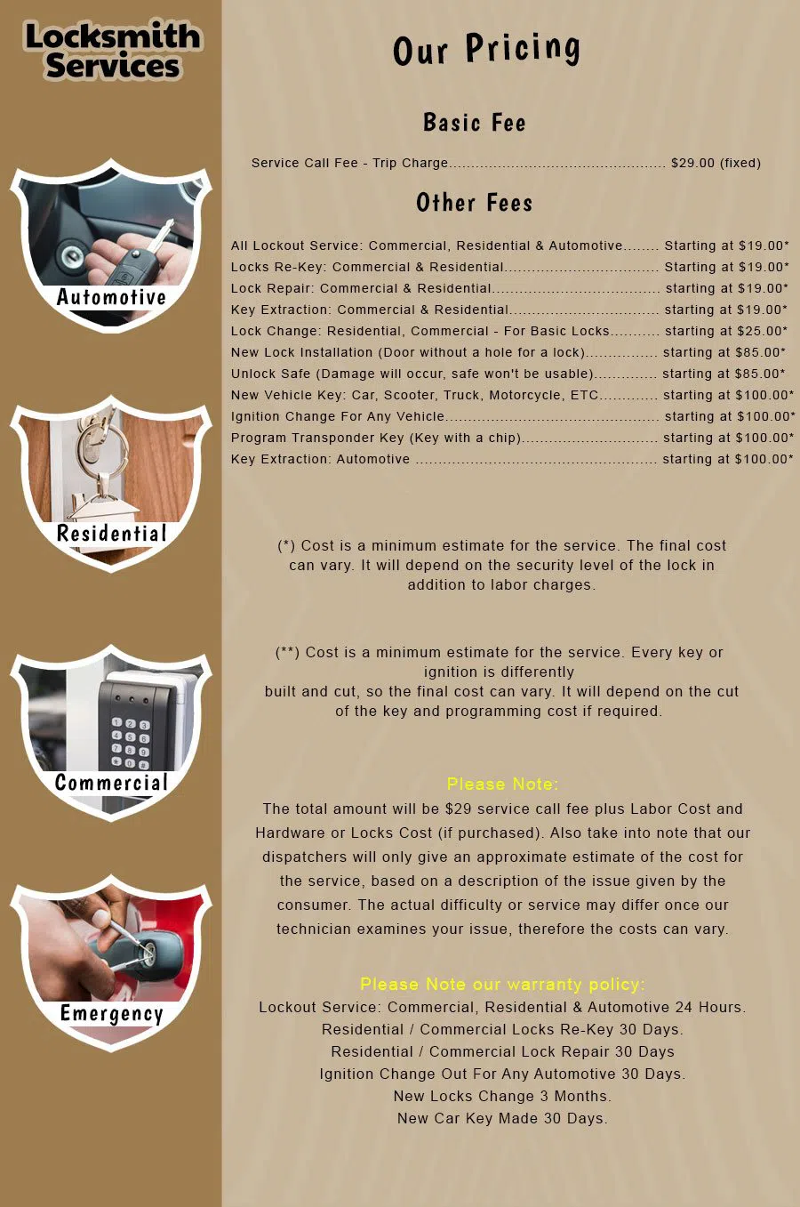 Elite Locksmith Services Bradenton, FL 941-564-3315